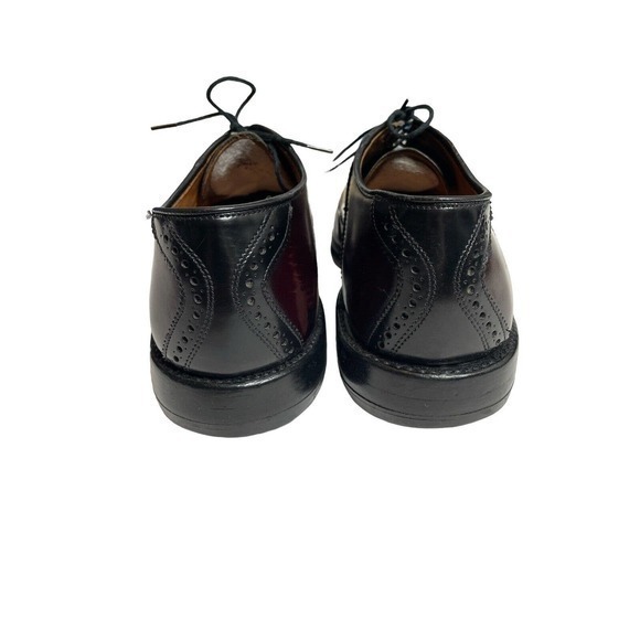 Allen Edmonds Shelton 8271‎ Burgundy Two Tone Saddle Oxford Dress Shoe 9.5 B - Picture 3 of 7